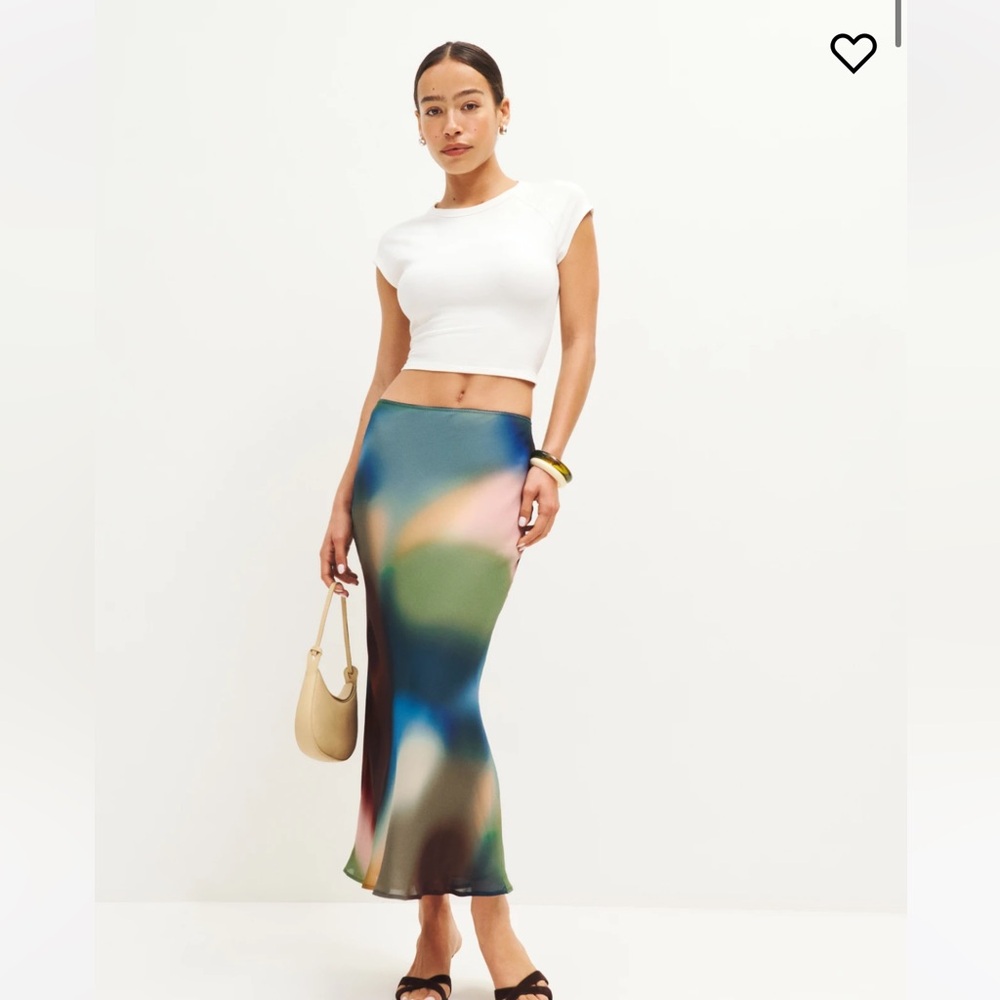 Reformation Layla Skirt in BLUR - Size 4 NWT